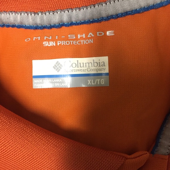 Men polo Columbia size xl orange - Picture 4 of 6